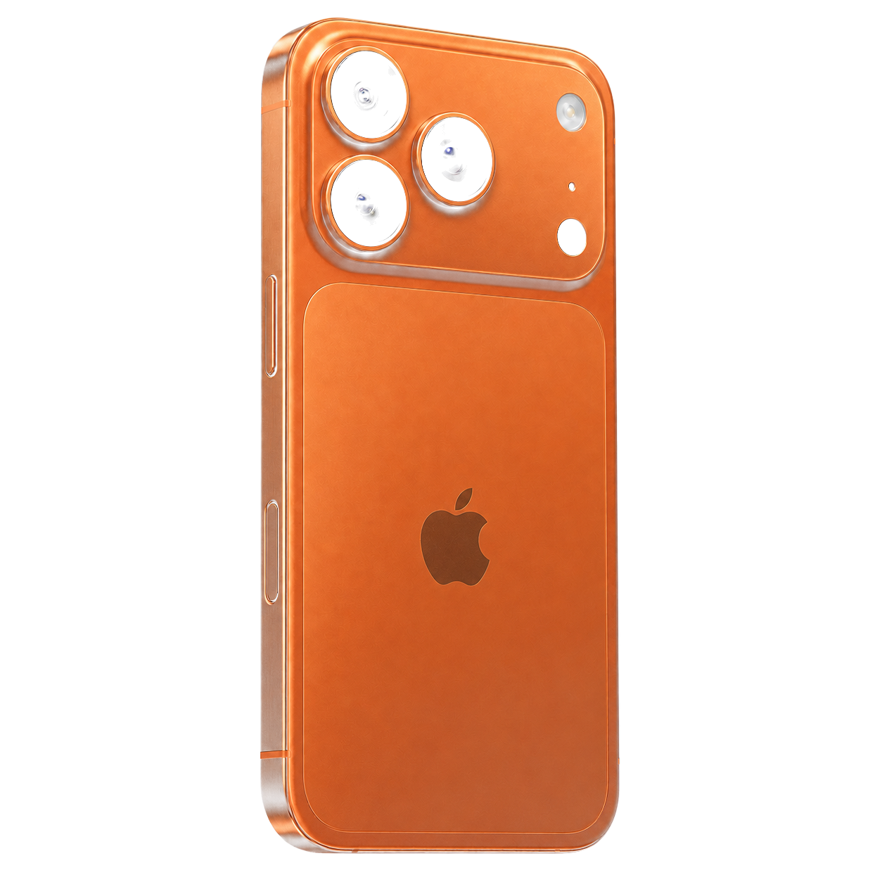 Turuncu iPhone 17 Pro Max arka yüzü